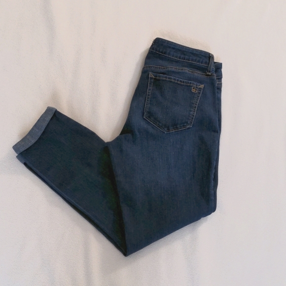 Jessica Simpson Denim - Women's Jessica Simpson Rolled Crop Skinny Jeans/Capris Blue Size 6/28